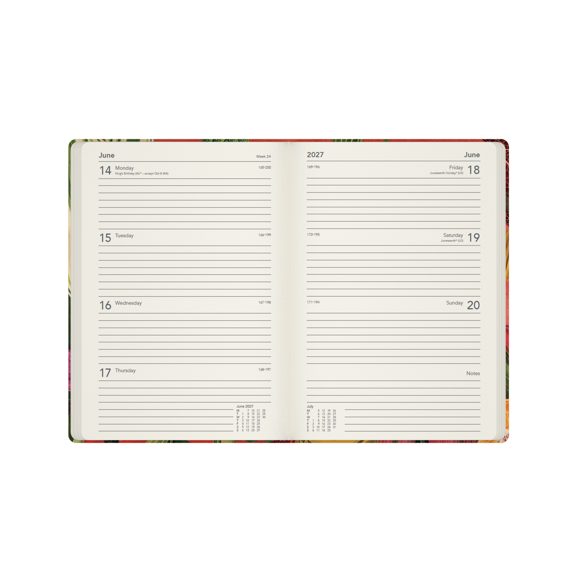 Collins Modern Organic 2027 Diary (A5, Week to View) - Bird - view 4