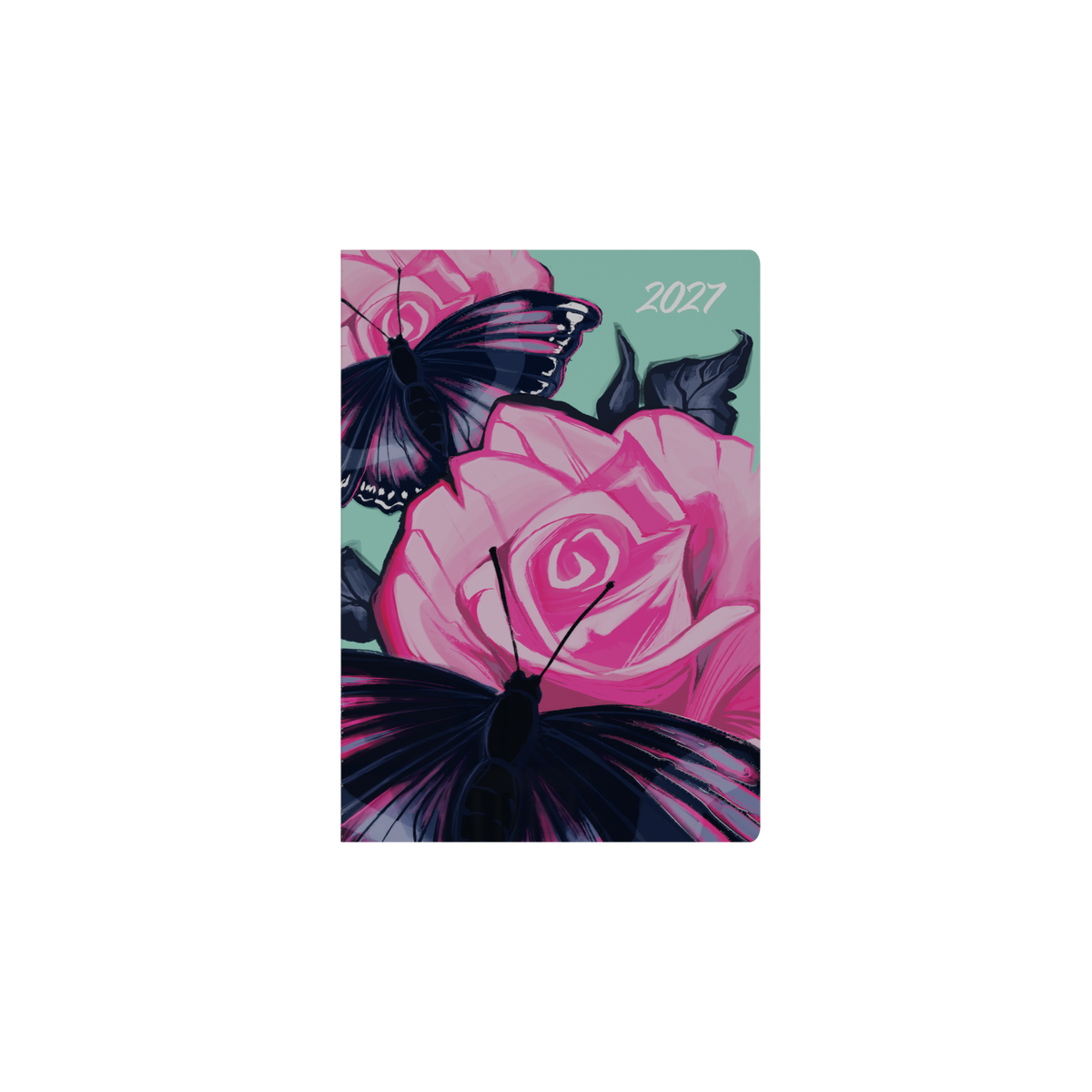 Collins Billy Blue The Roses 2027 Diary (A5, Week to View) - Butterfly - view 2