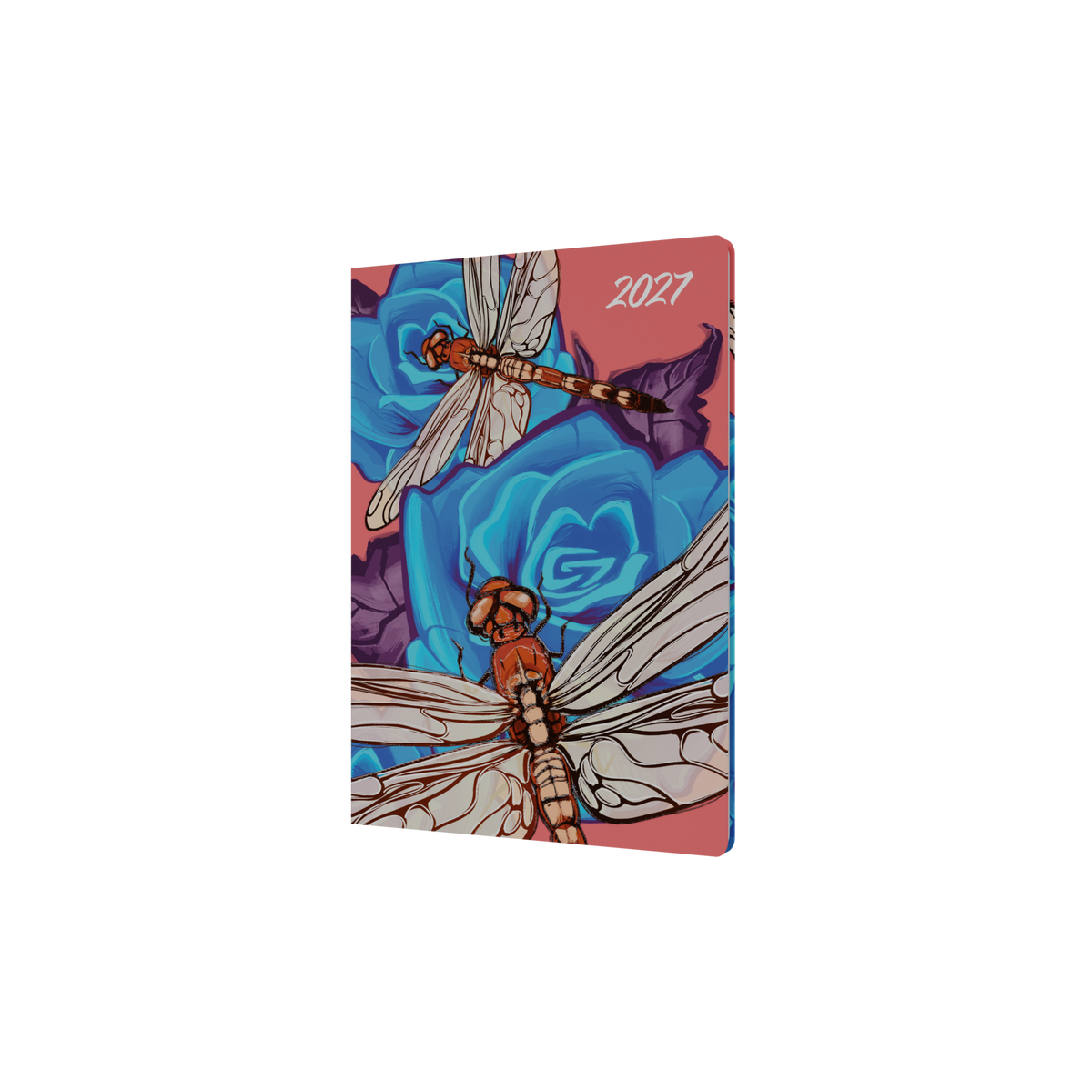 Collins Billy Blue The Roses 2027 Diary (A5, Week to View) - Dragonfly