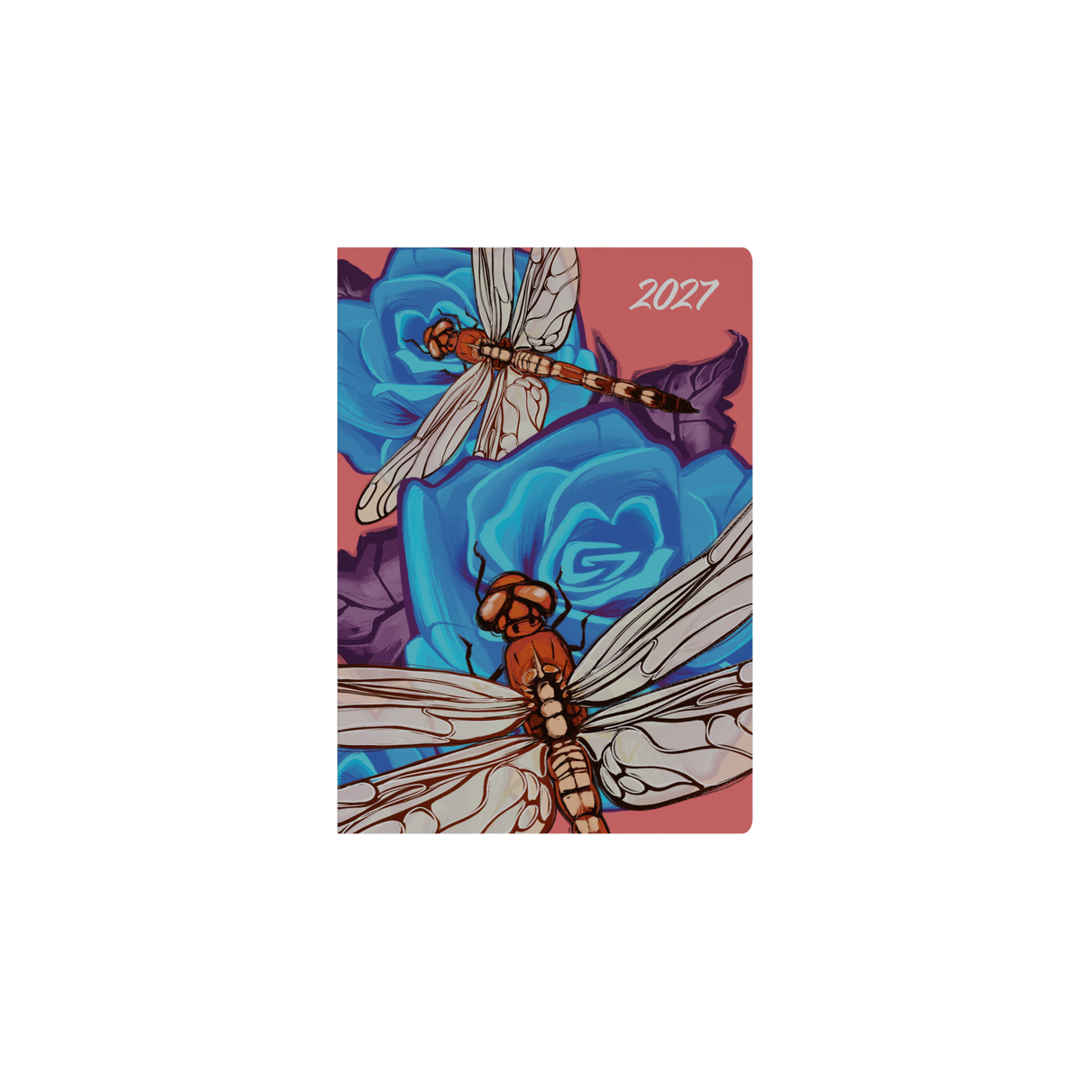 Collins Billy Blue The Roses 2027 Diary (A5, Week to View) - Dragonfly - view 2