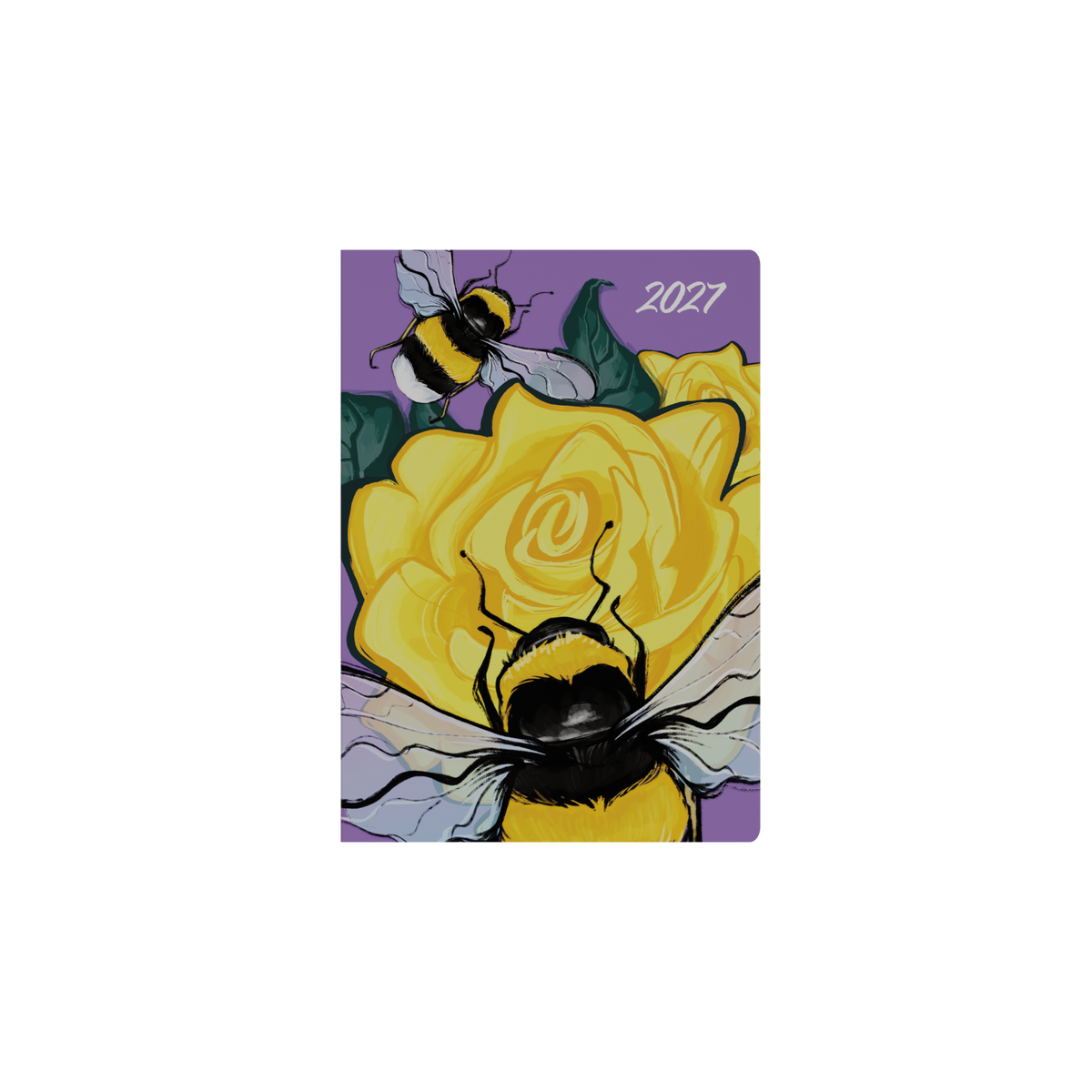 Collins Billy Blue The Roses 2027 Diary (A5, Week to View) - Bee - view 2