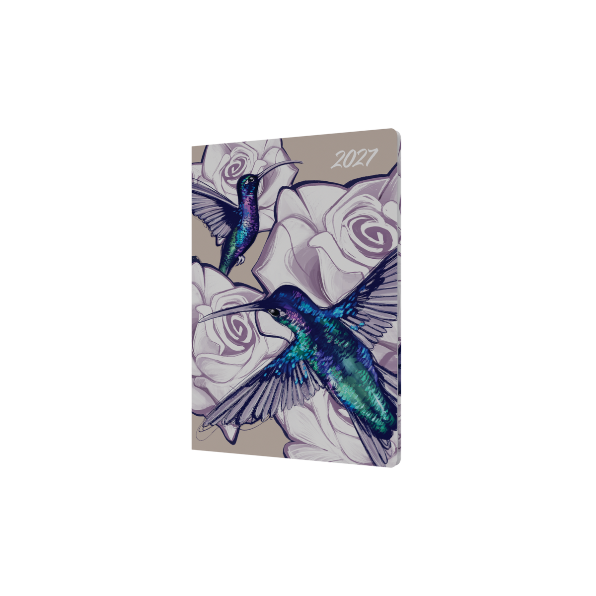 Collins Billy Blue The Roses 2027 Diary (A5, Week to View) - Hummingbird