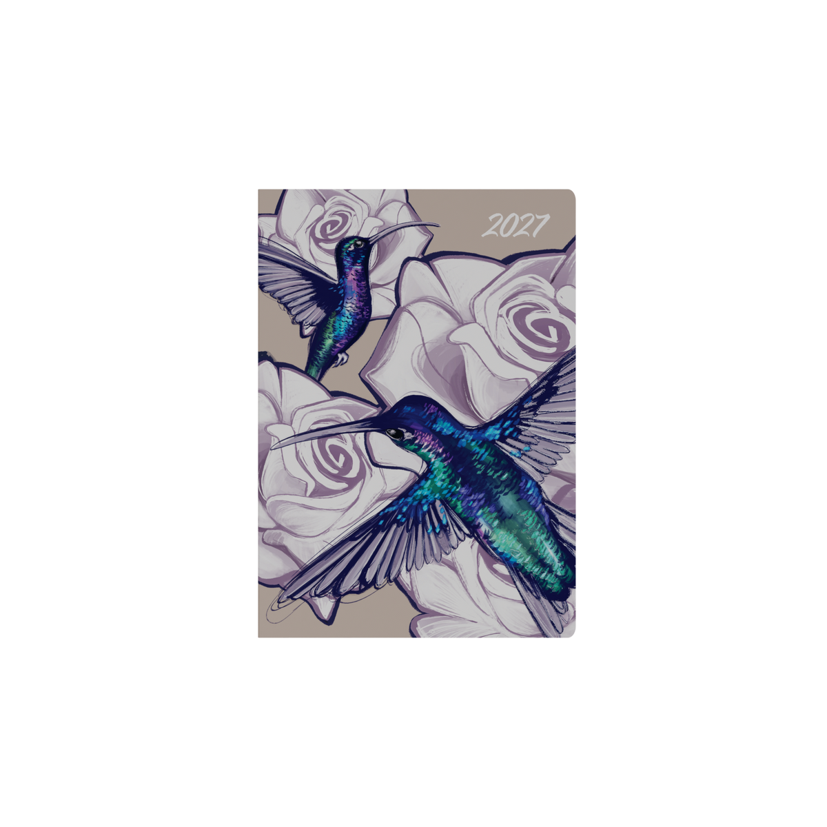 Collins Billy Blue The Roses 2027 Diary (A5, Week to View) - Hummingbird - view 2