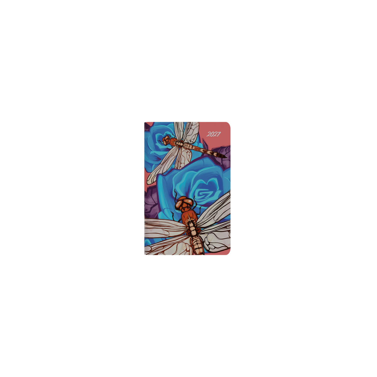 Collins Billy Blue The Roses 2027 Pocket Diary (132 x 85mm, Week to View) - Dragonfly - view 2