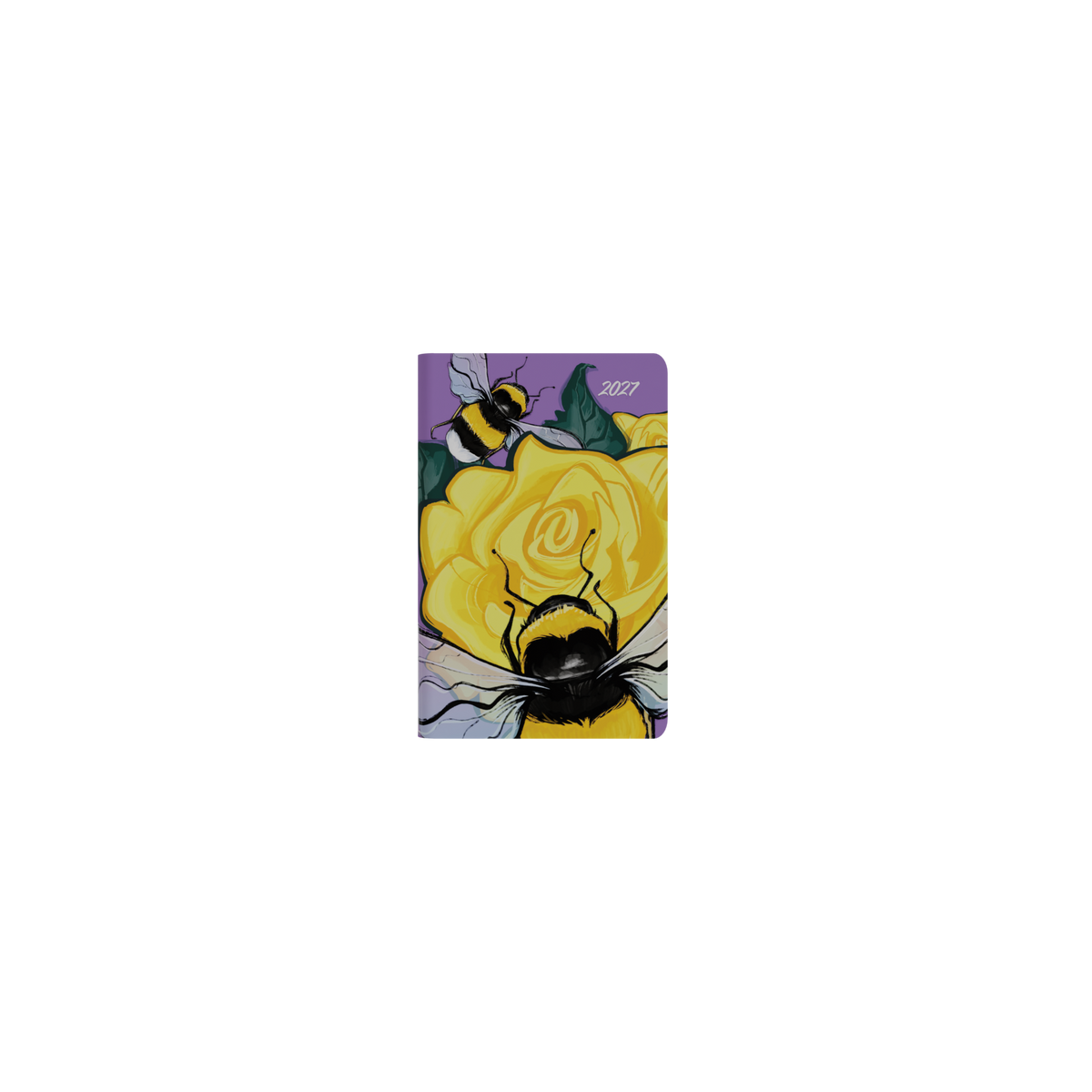 Collins Billy Blue The Roses 2027 Pocket Diary (132 x 85mm, Week to View) - Bee - view 2