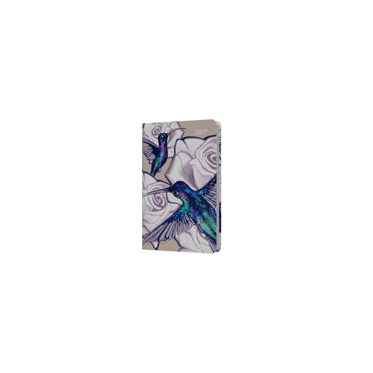 Collins Billy Blue The Roses 2027 Pocket Diary (132 x 85mm, Week to View) - Hummingbird