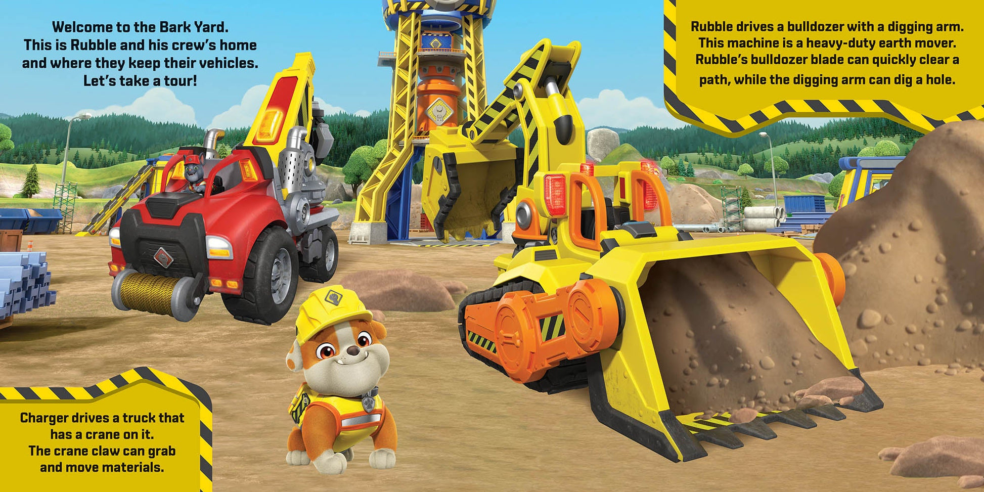 PAW Patrol Rubble & Crew - Pop-Up Book — inside page 2