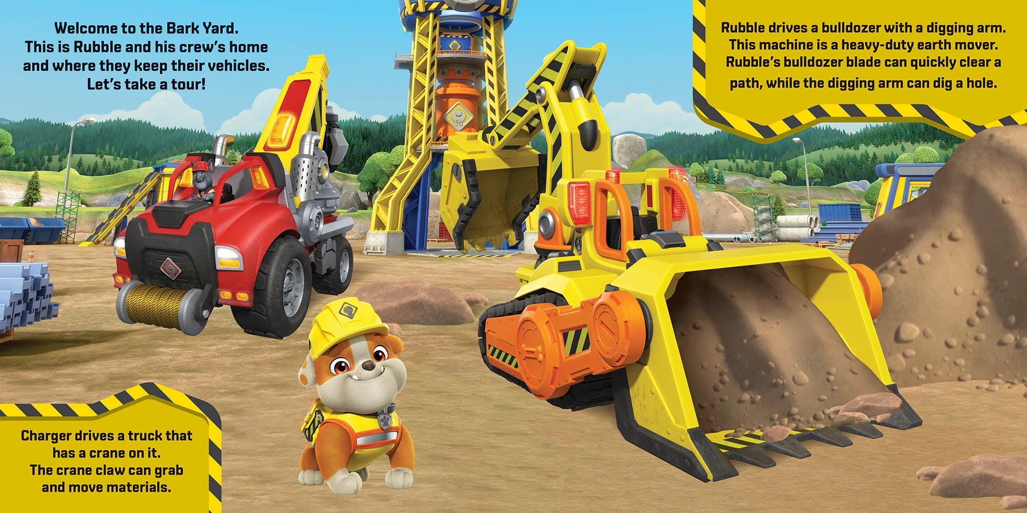 PAW Patrol Rubble & Crew - Pop-Up Book — inside page 2
