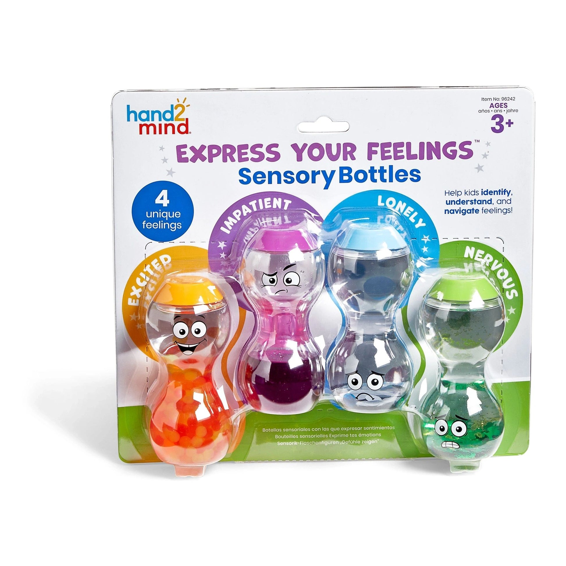 Express Your Feelings™ Sensory Bottles (Excited, Impatient, Lonely and Nervous)