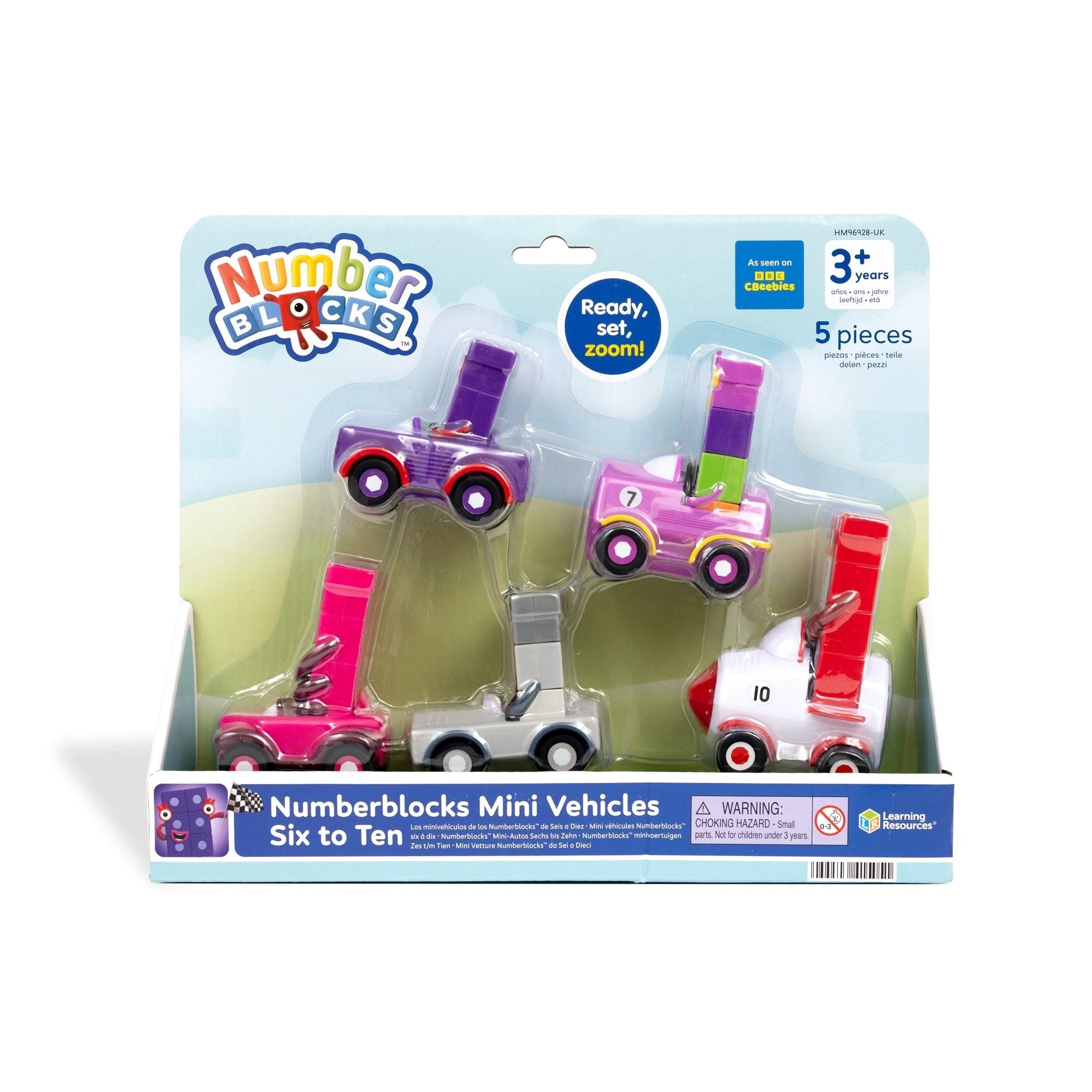 NUMBERBLOCKS® Six to Ten Mini Vehicles