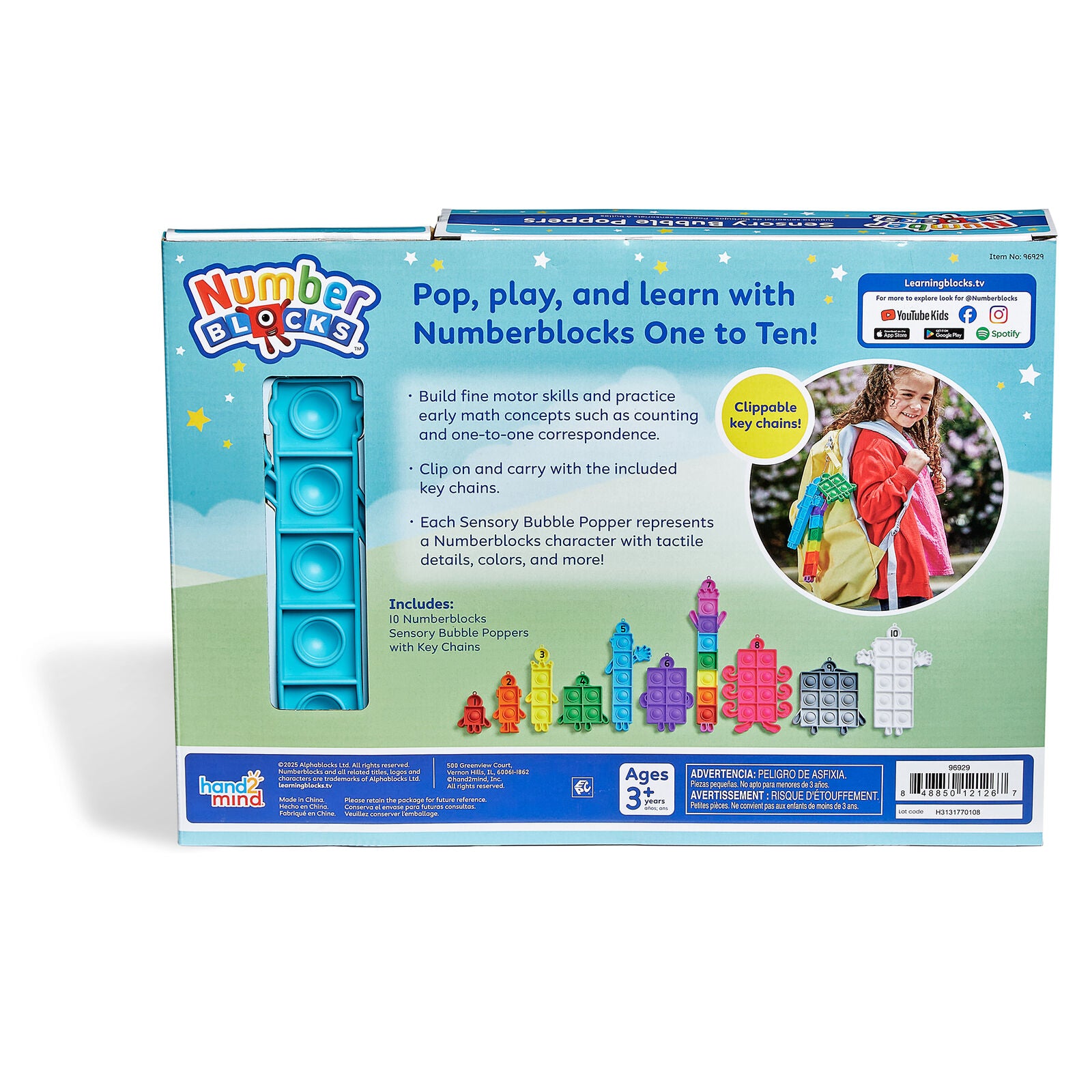 Numberblocks™ Sensory Bubble Poppers