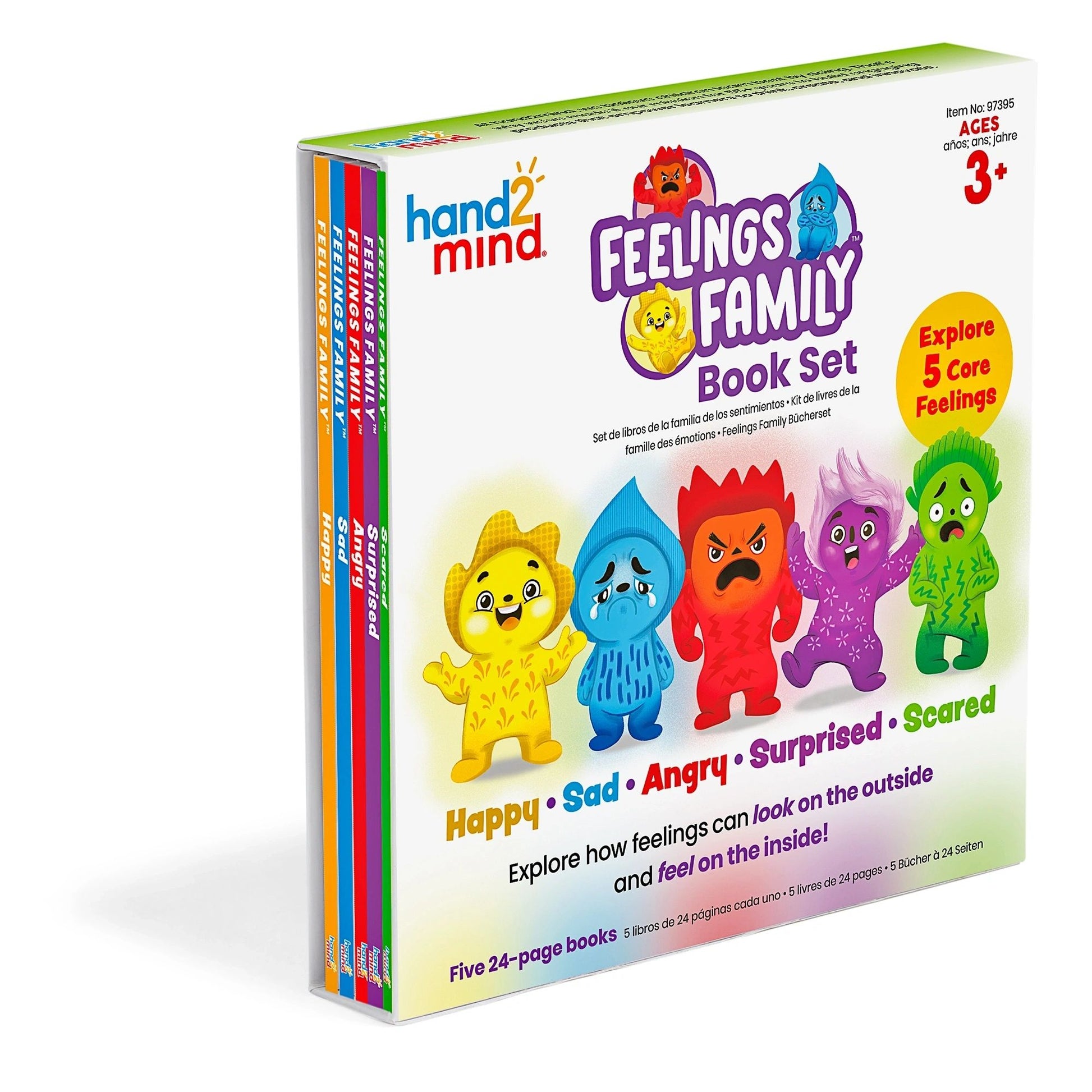 Feelings Family Book Set 1: Happy, Sad, Angry, Surprised and scared