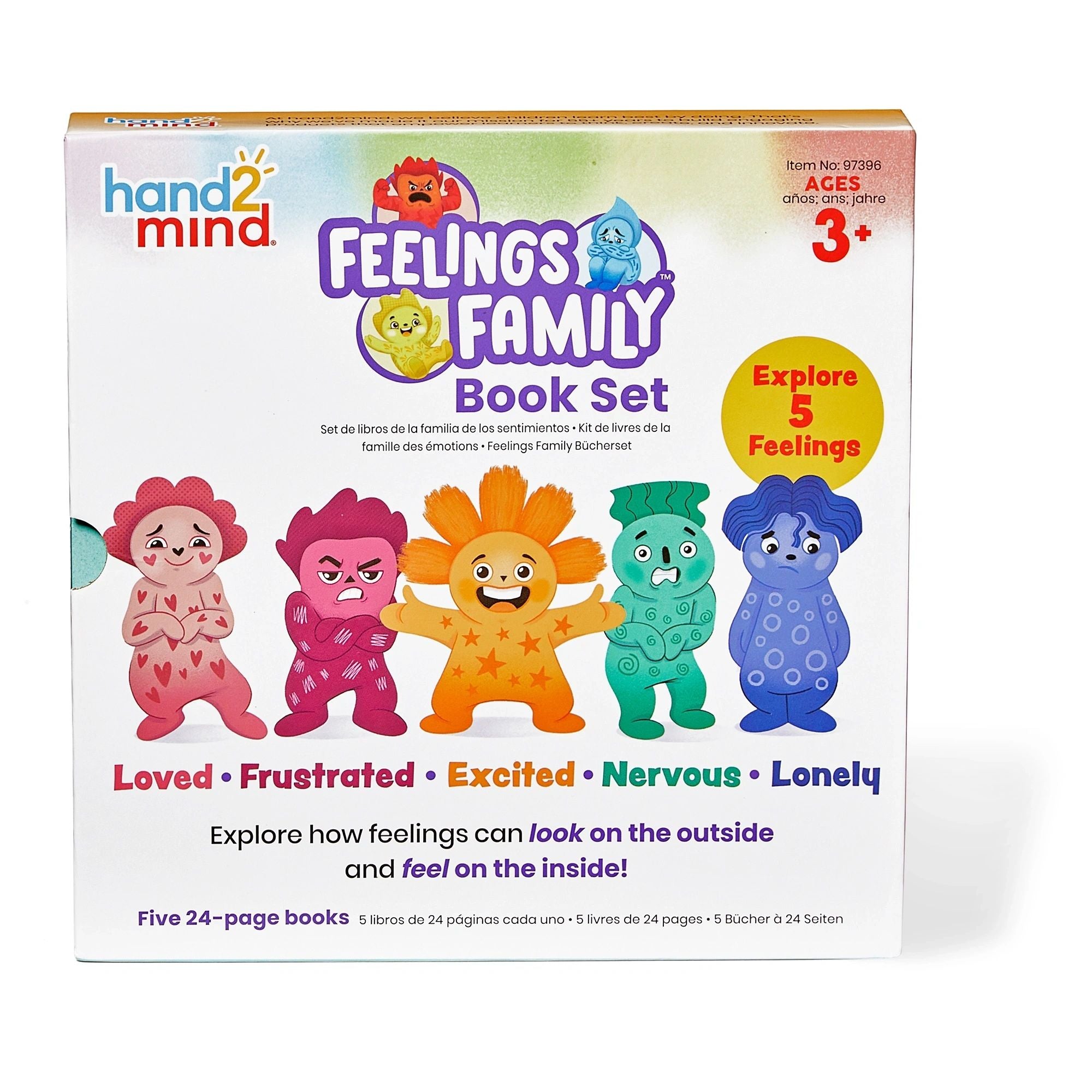 Feelings Family™ Book Set 2: Loved, Excited, Nervous, Lonely, & Frustrated