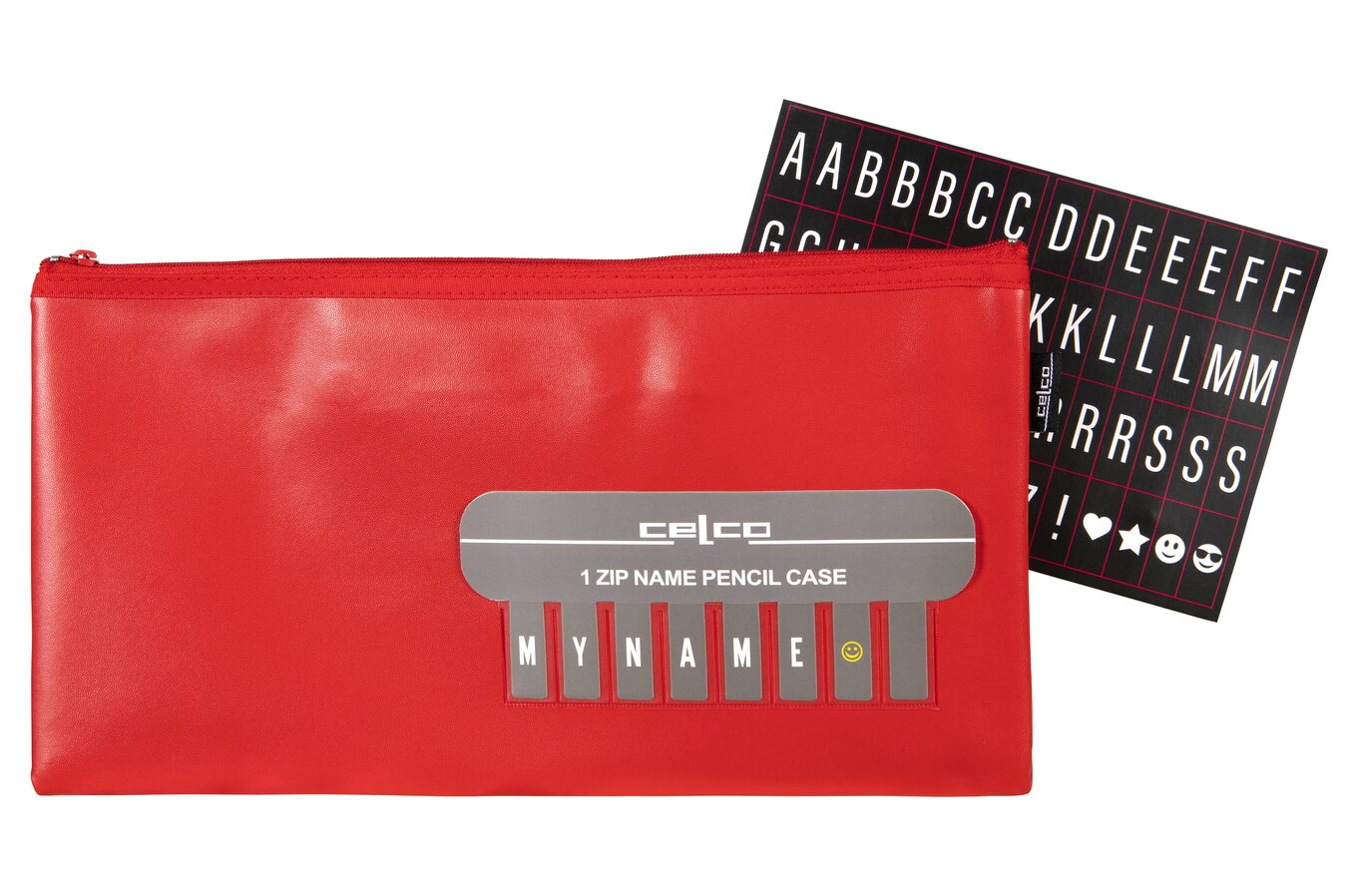 Celco Pencil Case - Red, 338 x 174mm (Pack of 10)