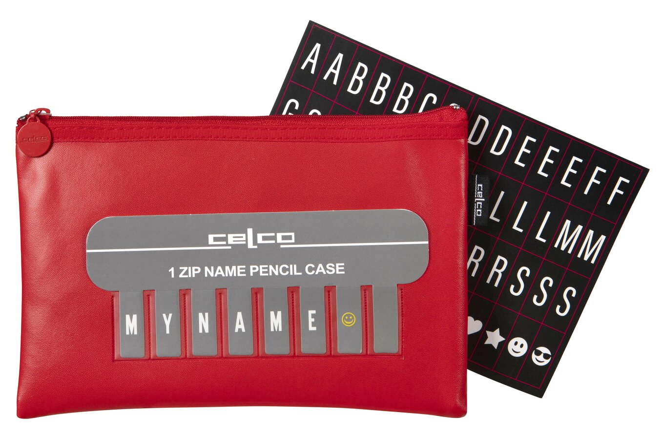 Celco Small Pencil Case - 225 x 143mm, Red (Pack of 10)