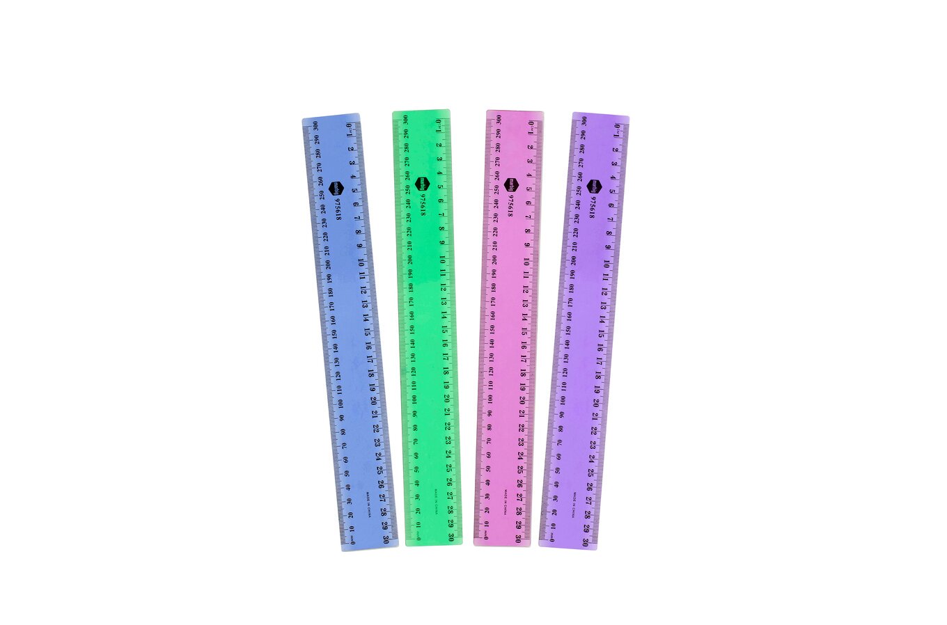 Marbig Coloured Ruler - 30cm (Pack of 12)