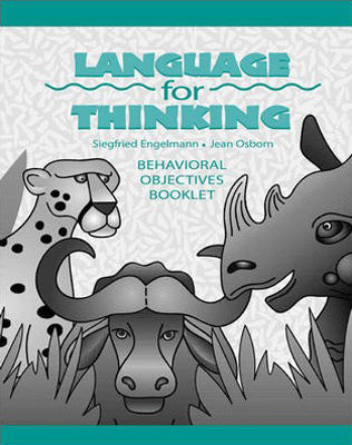 Language for Thinking - Behavioural Objectives Booklet