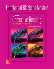 Corrective Reading Decoding Level B2, Enrichment Blackline Master — 9780076112340