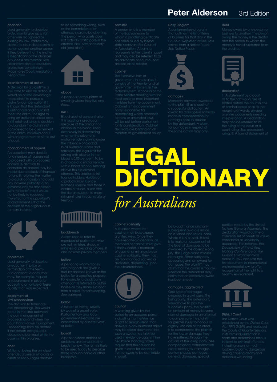 Legal Dictionary for Australians (3rd Edition)