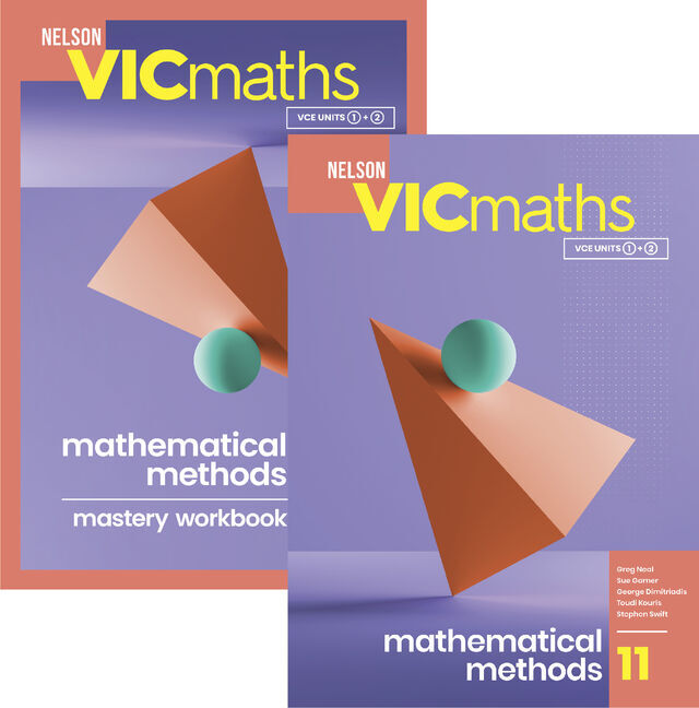 Nelson VicMaths 11 Mathematical Methods - Student Book and Workbook Value Pack