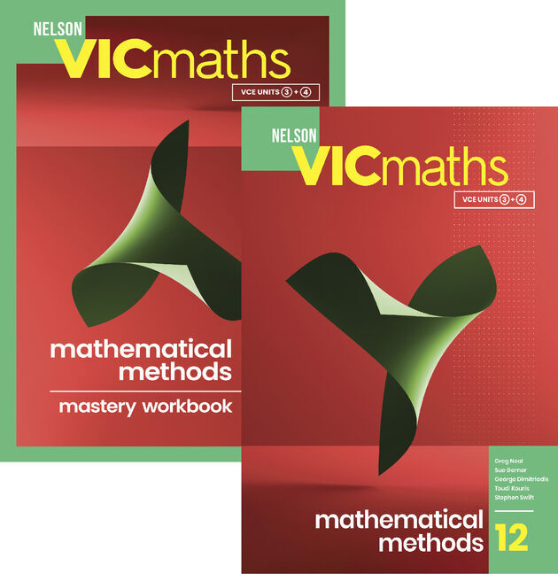 Nelson VicMaths 12 Mathematical Methods - Student Book and Workbook Value Pack
