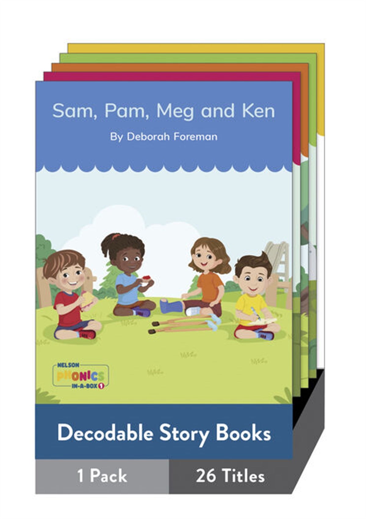 Nelson Phonics-in-a-Box 1: Decodable Story Books x 26