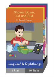 Nelson Phonics in a Box 3: Long /oo/ Sound Graphemes & Diphthongs Story Books x 10