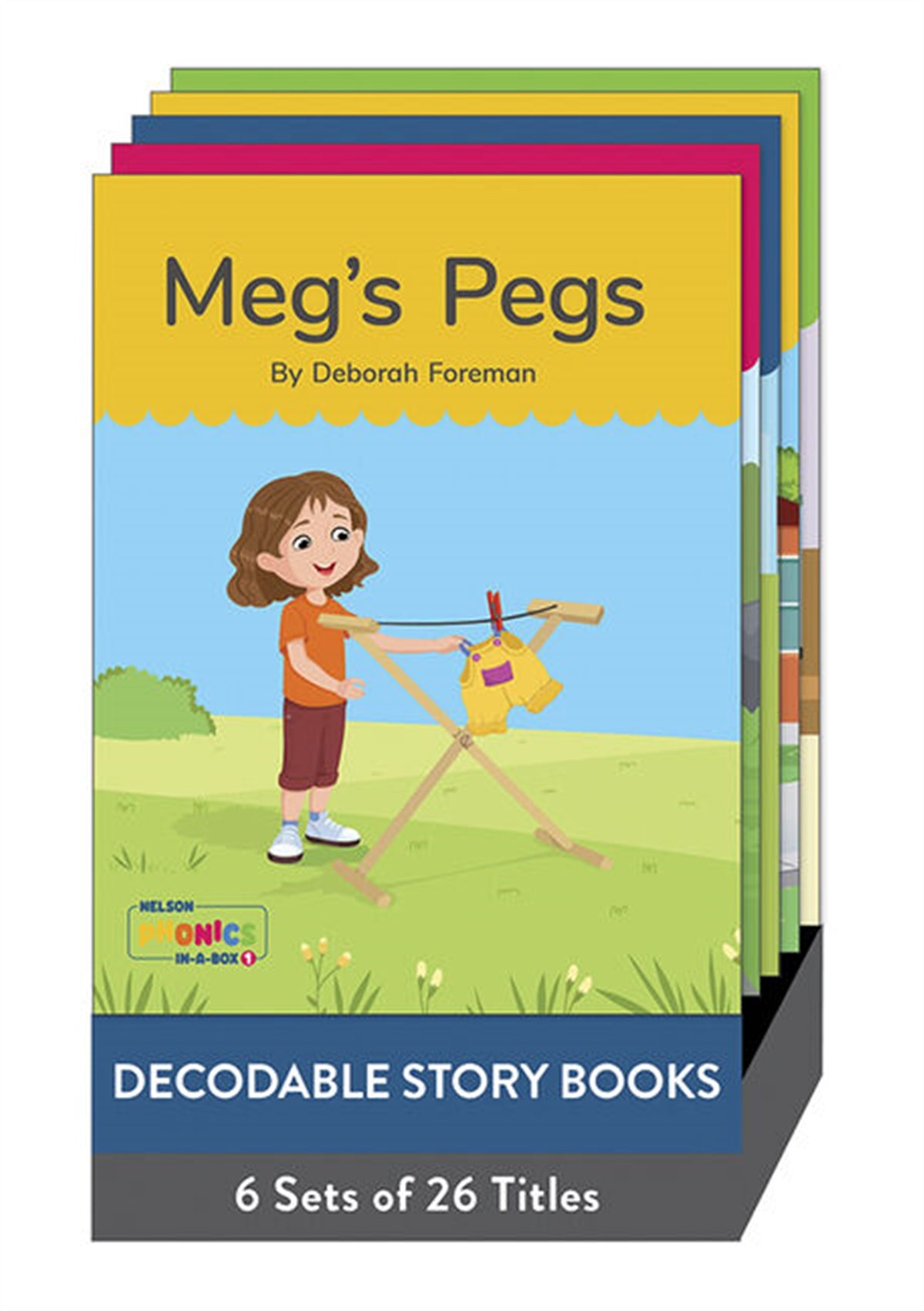 Nelson Phonics in a Box 1: Decodable Story Books x 26, pack of 6