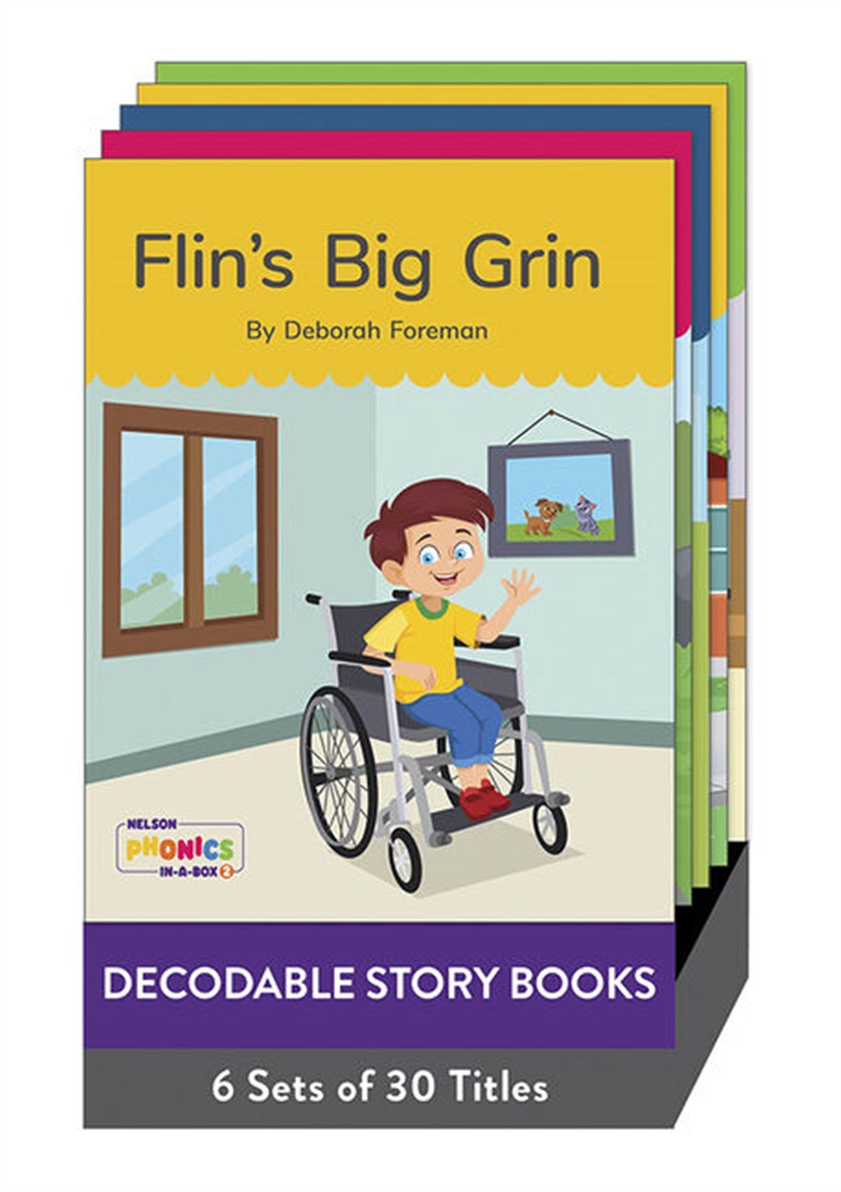 Nelson Phonics in a Box 2: Decodable Story Books x 30, pack of 6