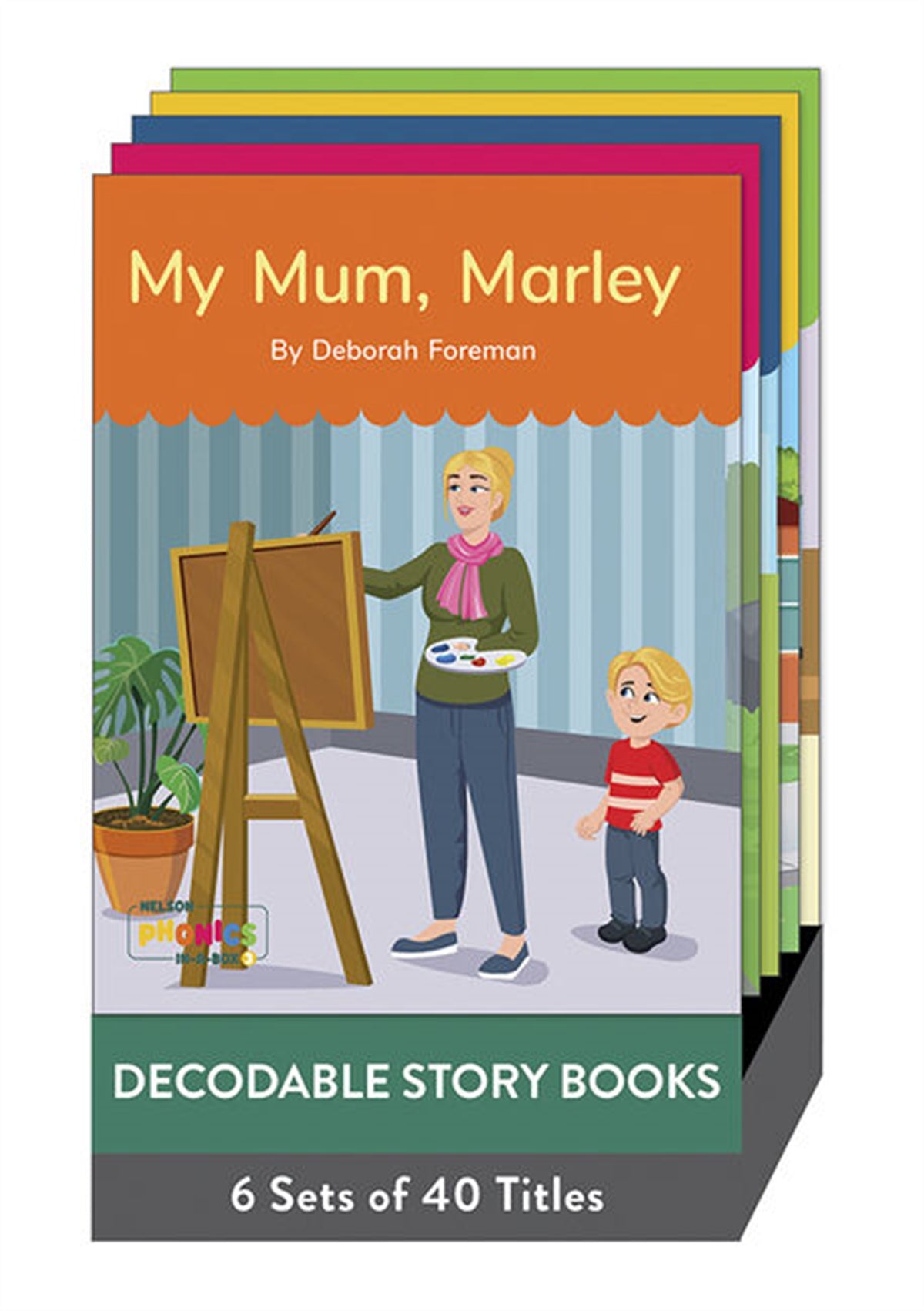 Nelson Phonics in a Box 3: Decodable Story Books x 40, Pack of 6