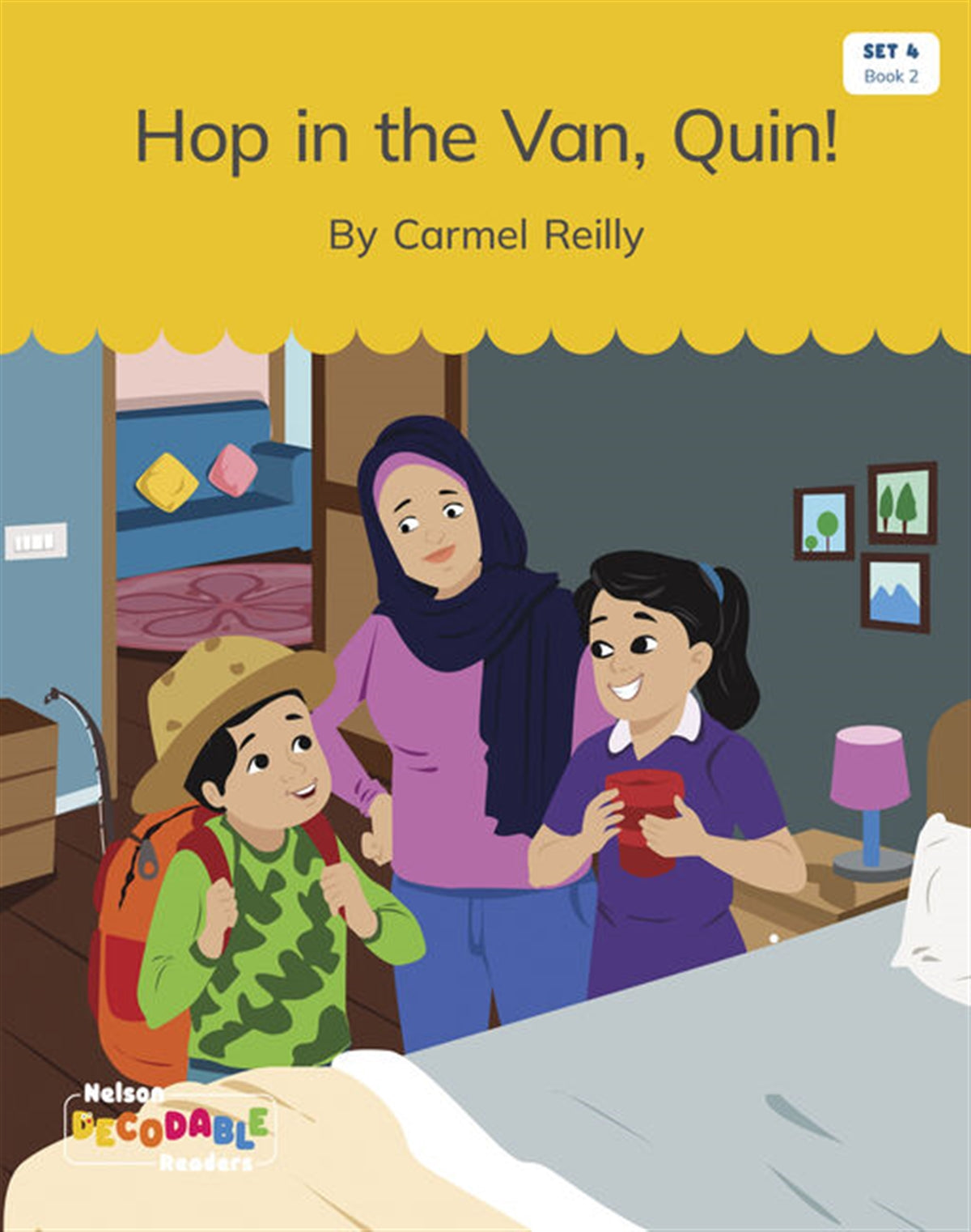 Hop in the Van, Quin! (Set 4, Book 2) - Nelson Decodable Readers
