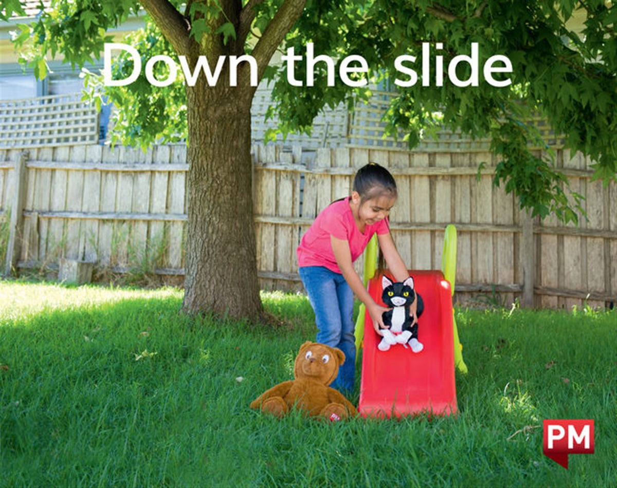 Down the slide