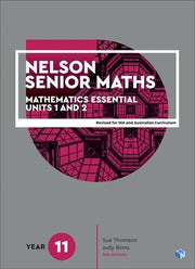 Nelson Senior Maths 11 Mathematics Essential - Student Book with NelsonNetBook Access Code