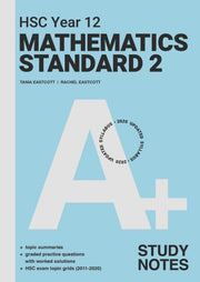 A+ HSC Year 12 Mathematics Standard 2 Study Notes