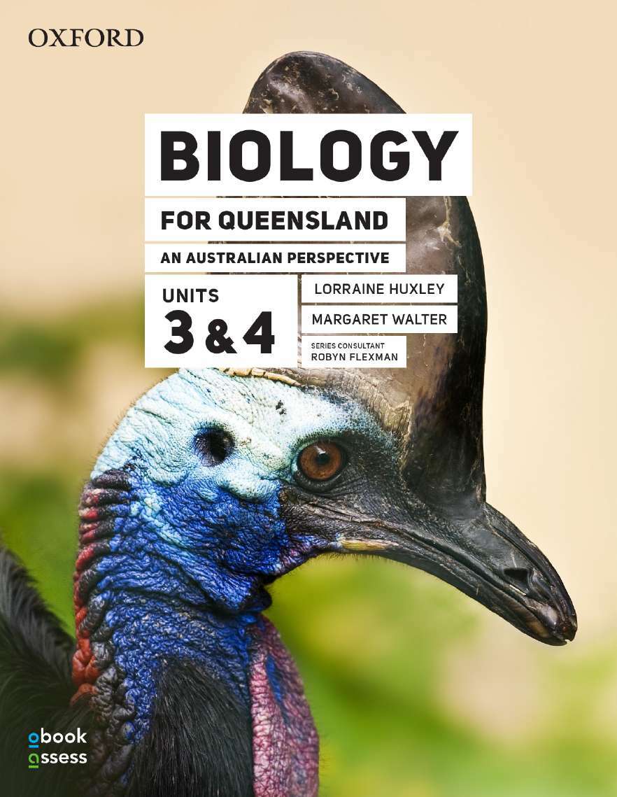 Biology for Queensland An Australian Perspective Units 3 & 4 (Third edition) Student book + obook assess