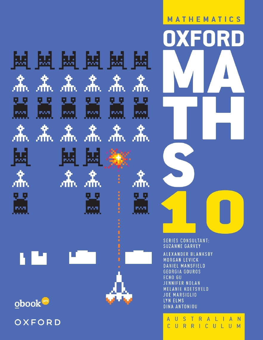 Oxford Maths 10 Australian Curriculum - Student Book + obook pro (Print & Digital)