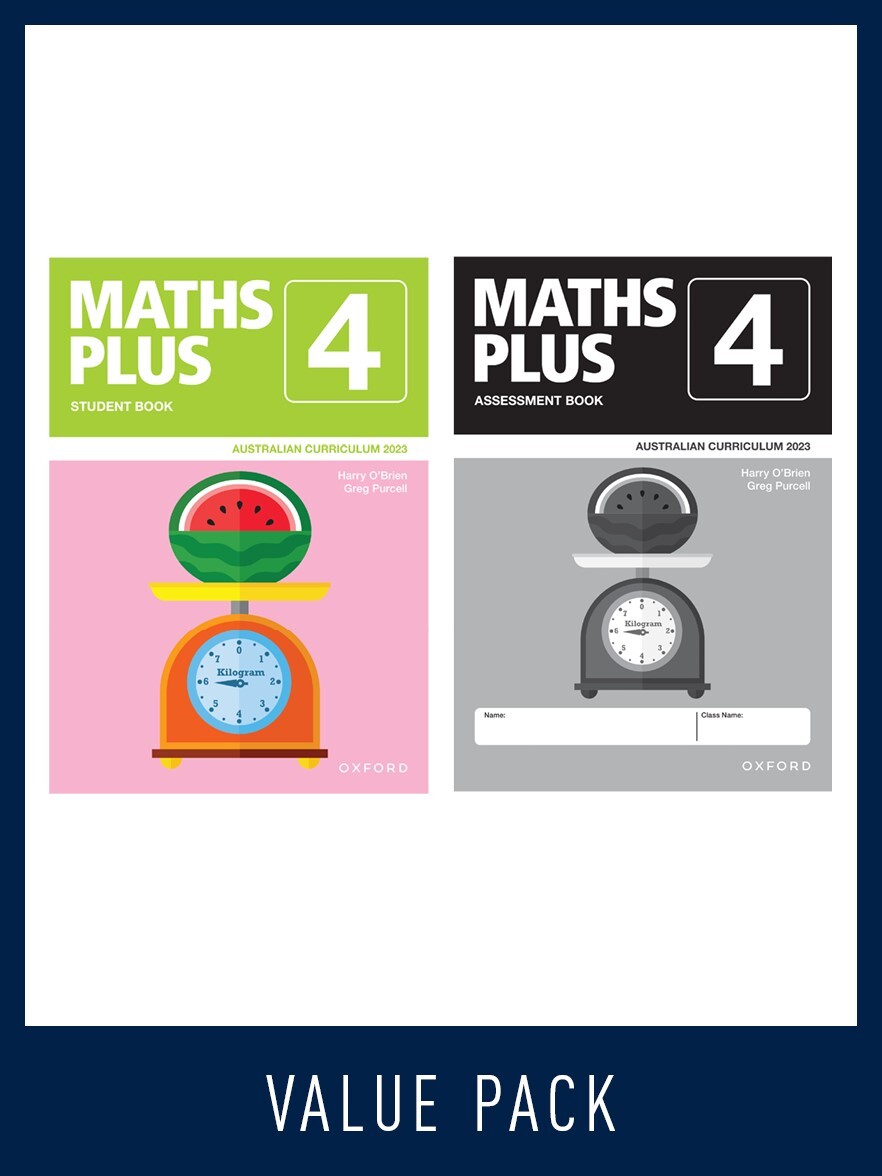 Maths Plus Australian Curriculum - Student and Assessment Value Pack: Year 4 (2023)