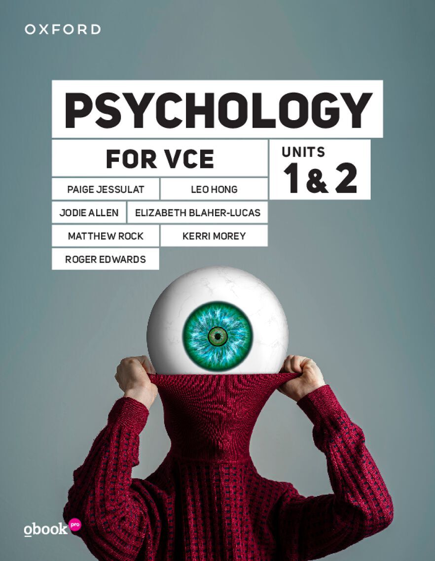 Psychology for VCE Unit 1 & 2 Student Book + obook pro