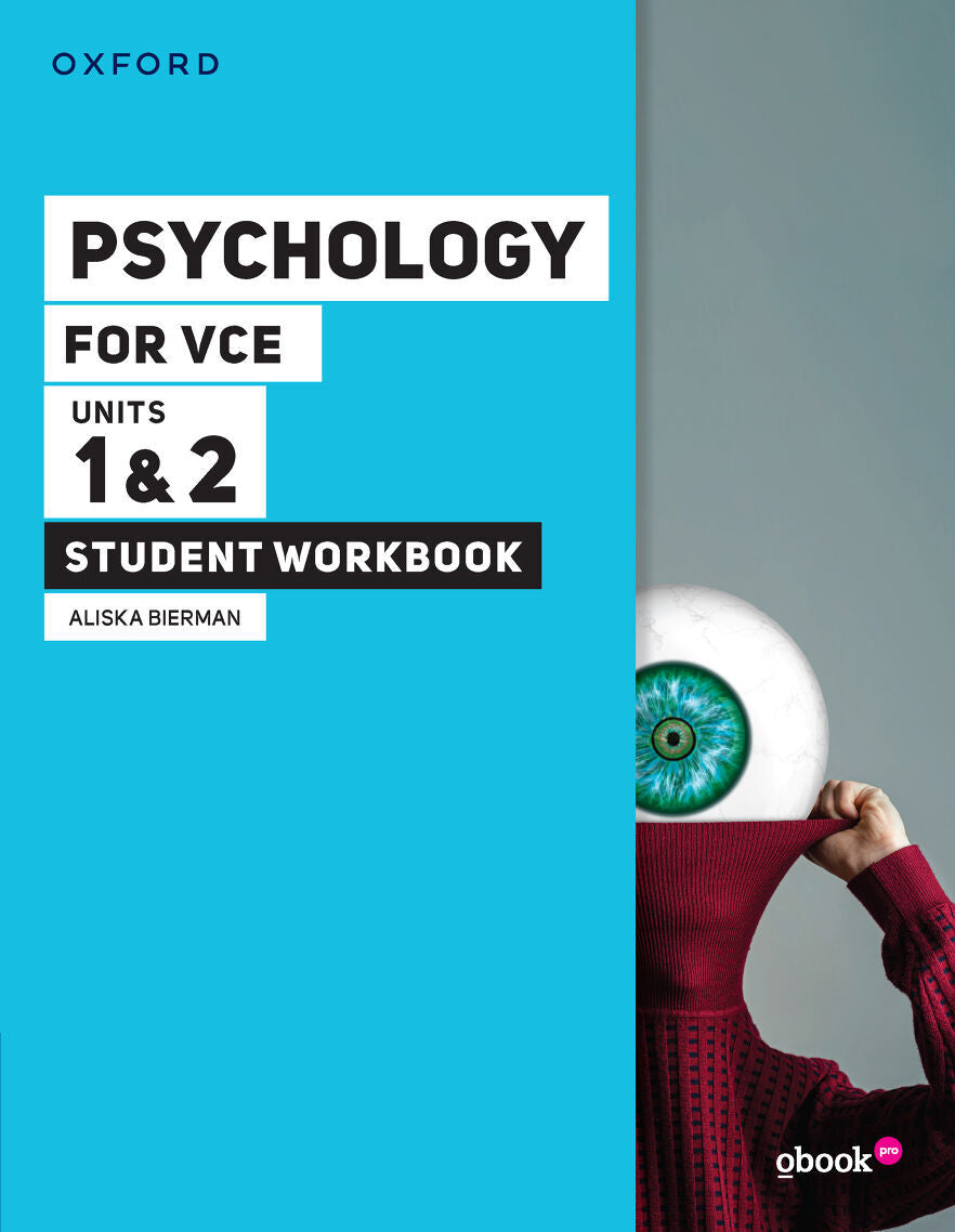 Psychology for VCE - Units 1 & 2: Student Workbook + obook pro (Print & Digital)