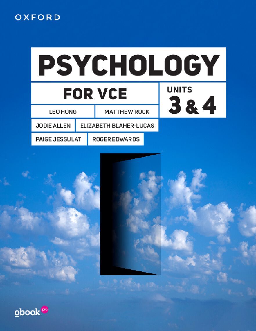 Psychology for VCE Unit 3 & 4 Student Book + obook pro
