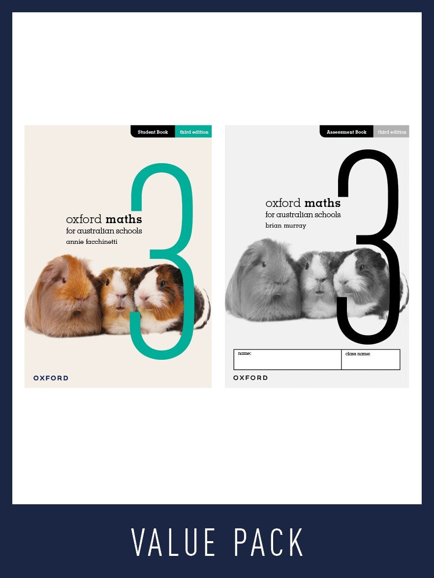 Oxford Maths Student & Assessment Book AC Value Pack - Year 3 (Third Edition)