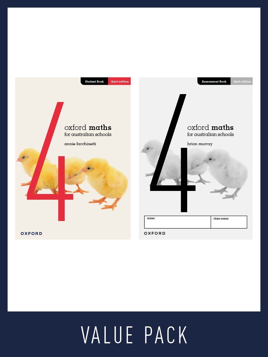 Oxford Maths Student & Assessment Book AC Value Pack - Year 4 (Third Edition)