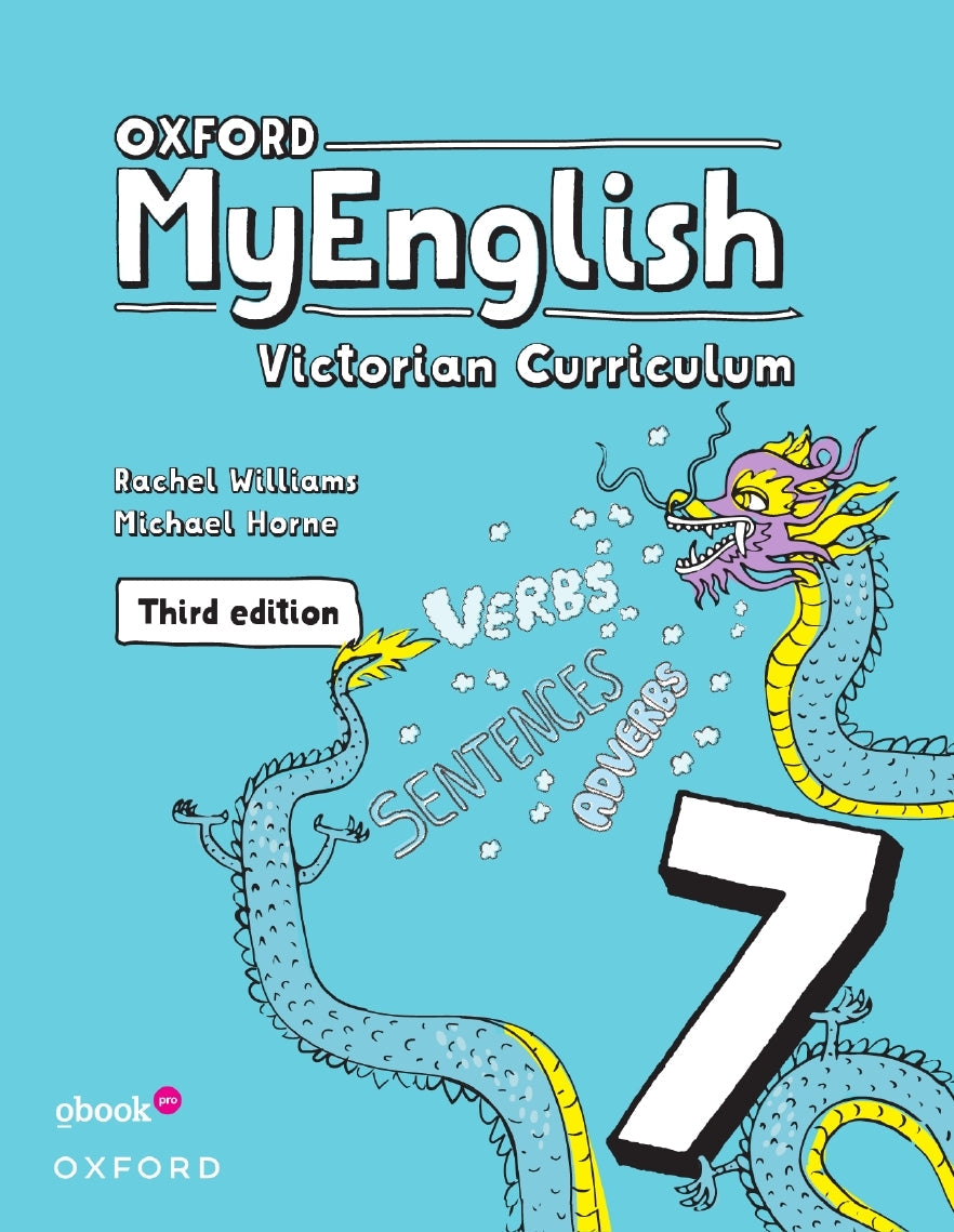 Oxford MyEnglish VIC Curriculum - Year 7 (Third Edition): Student Book +obook pro (Print & Digital)