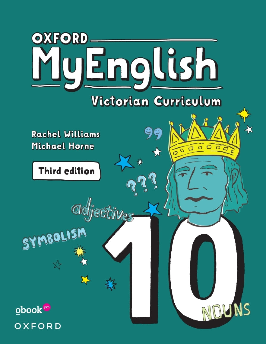 Oxford MyEnglish VIC Curriculum - Year 10 (Third Edition): Student Book +obook pro (Print & Digital)