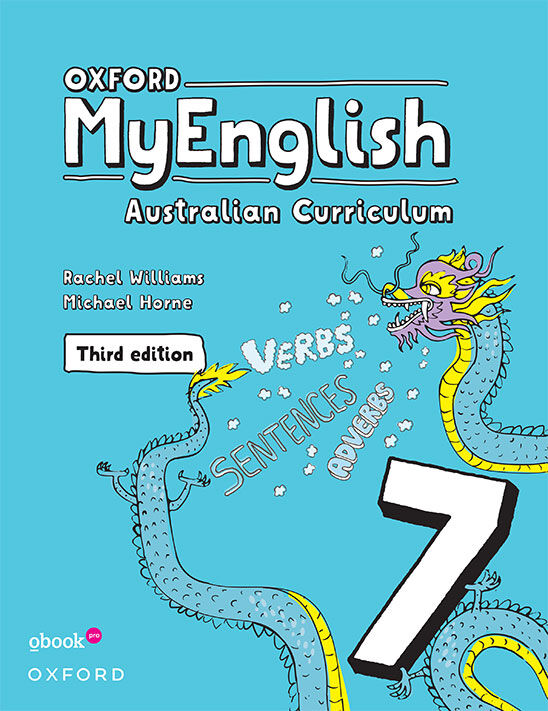 Oxford MyEnglish 7 Australian Curriculum - Third Edition: Student book + obook assess (Print & Digital)