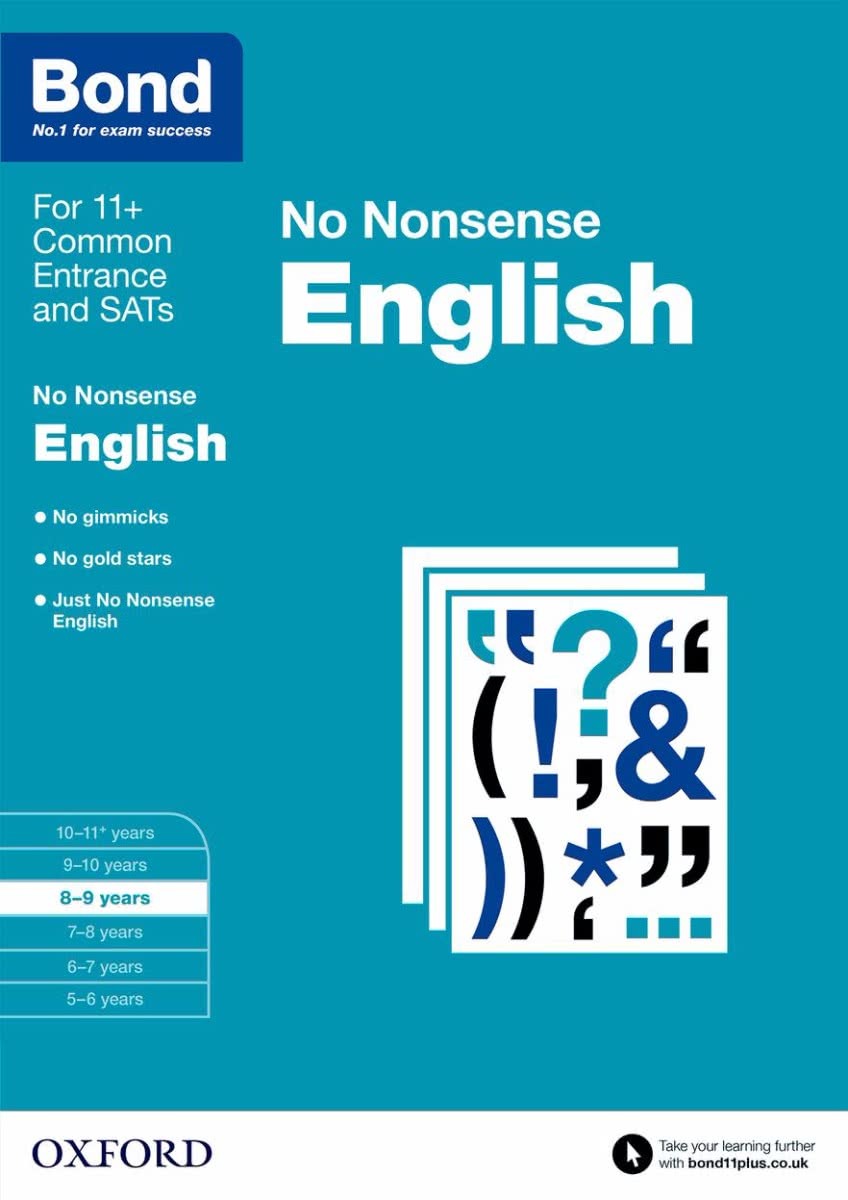 Bond English No Nonsense 8 to 9 cover