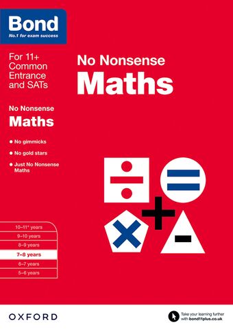 Bond Maths No Nonsense 7 to 8
