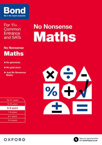Bond Maths No Nonsense 8 to 9