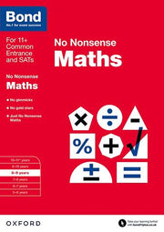 Bond Maths No Nonsense 8 to 9 cover