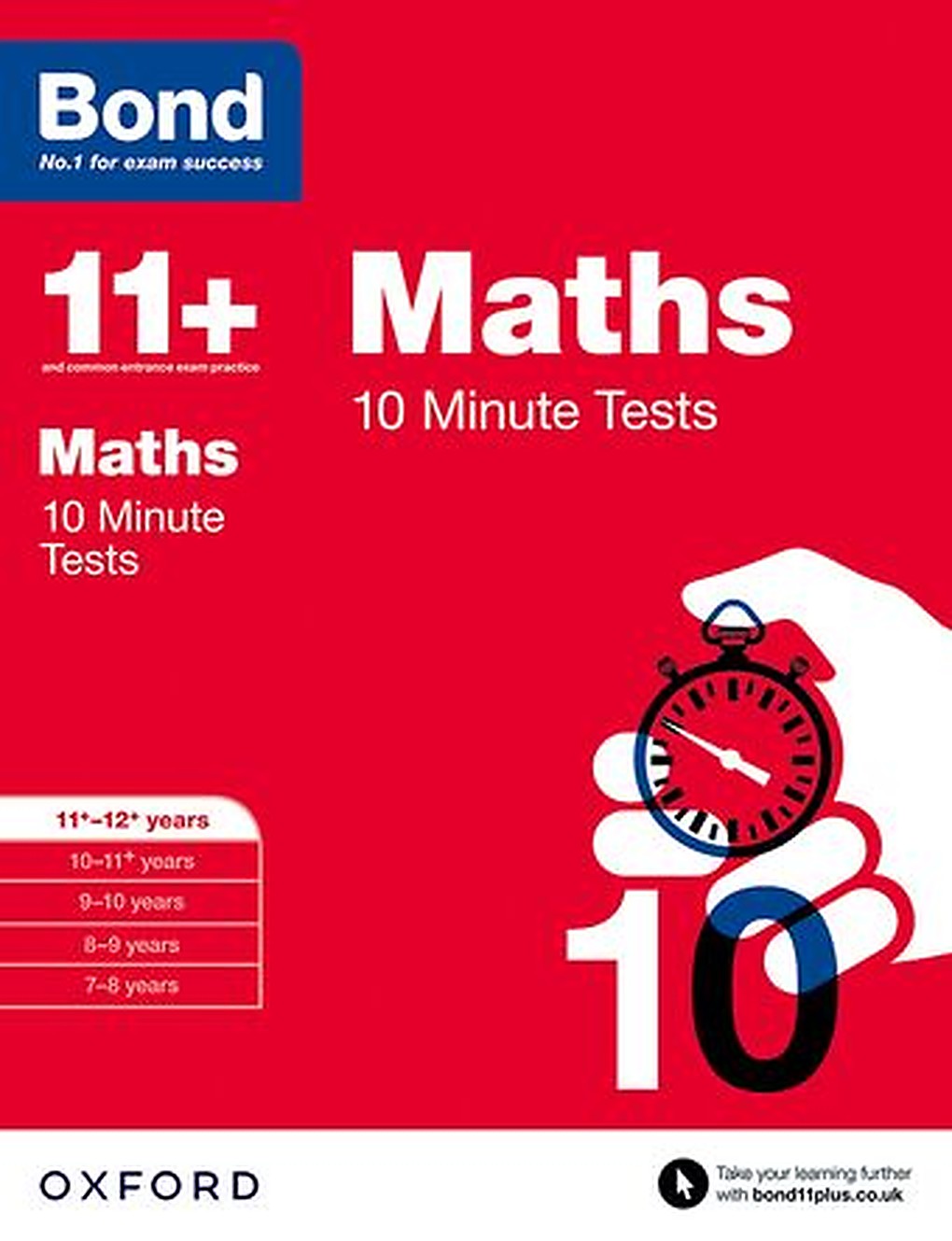 Bond 11 Maths 10 Minute Tests 11 to 12 cover